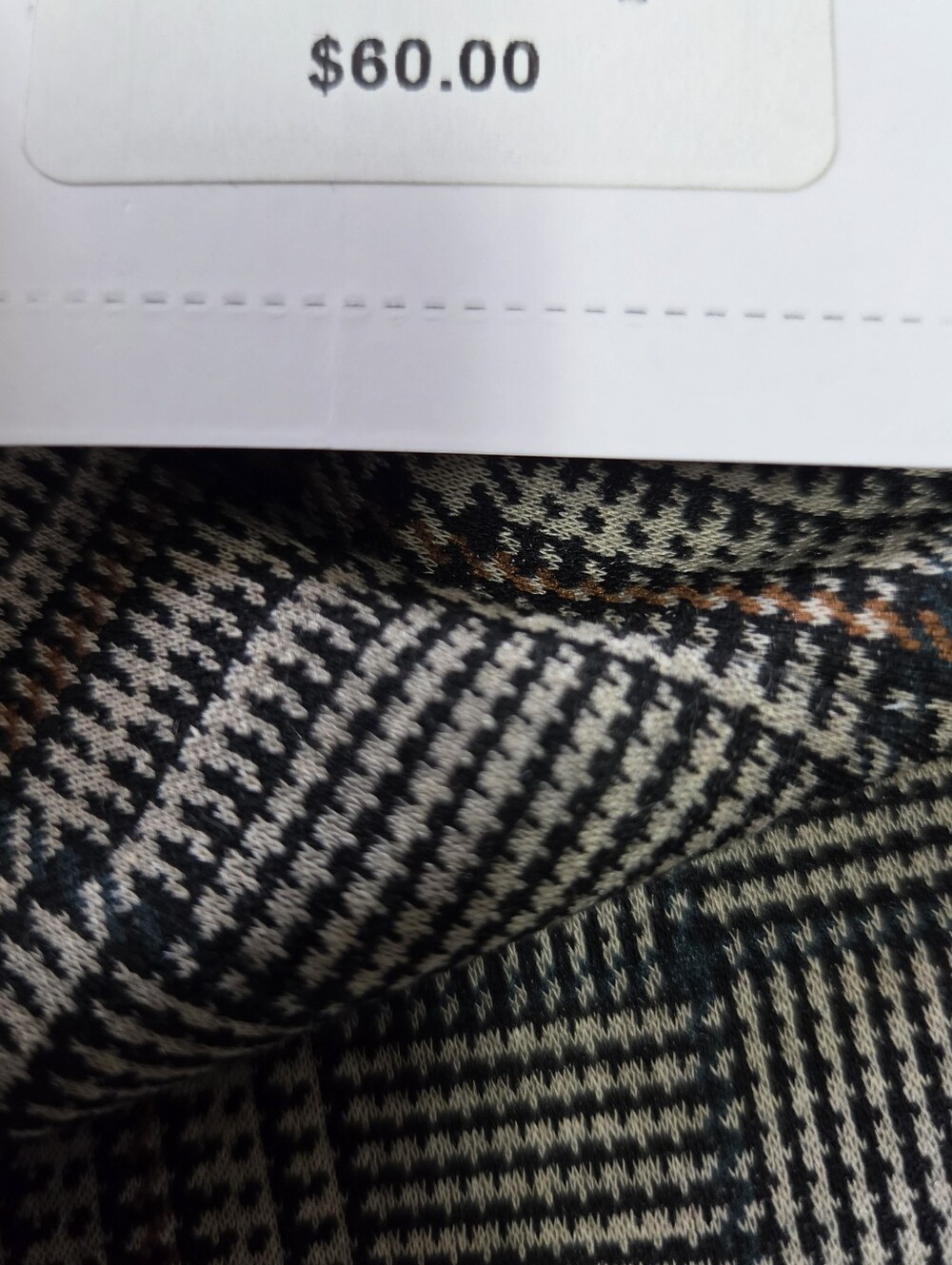 NWT Zac & Rachel Petite Glen Plaid Stretch Dress Pants - Black/Gray Size 12P - Picture 7 of 12
